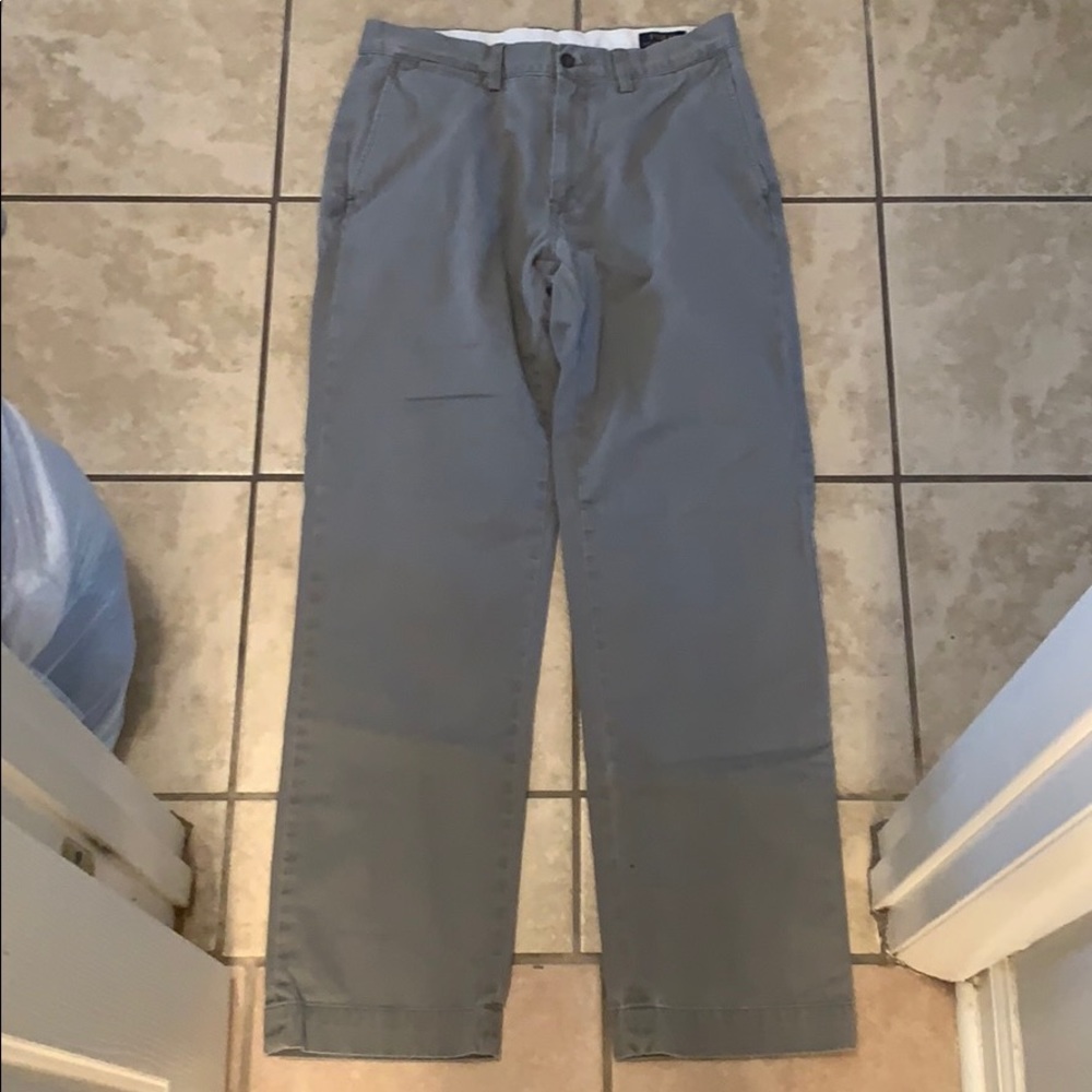 Men’s Polo Gray Khaki Pants Size 32x32
